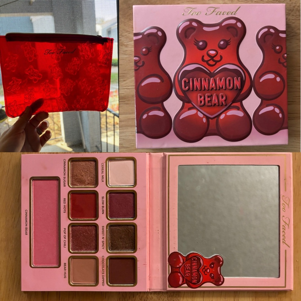 TooFaced Cinnamon Bear limited edition eyeshadow & blush palette